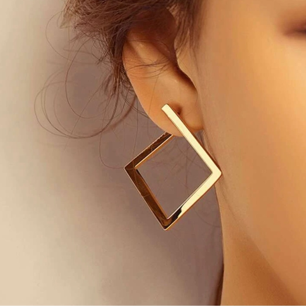 Gold Geometric Earrings